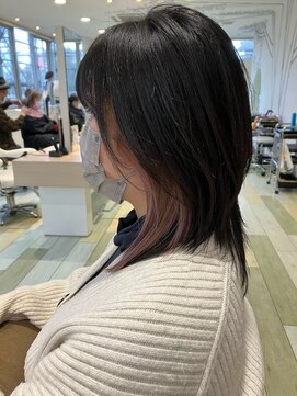 ヘアークラフト アニー 南郷18丁目店(HAIR CRAFT Annie) パープルグレーインナーカラー