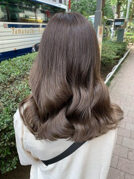 アソビセカンド 原宿(ASOBI 2nd) オリーブベージュ　20代/30代/ブリーチなし