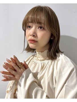 レイラバイアフロート 吉祥寺(Lila by afloat) 外ハネボブ/くびれヘア/ブラウンベージュ