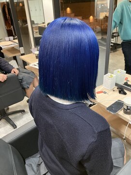 ラフ 難波店(LAFF) #黒髪#ボブルフ#ネビージュ#小顔#ワンレン