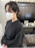 ハンサムショート×パーマ