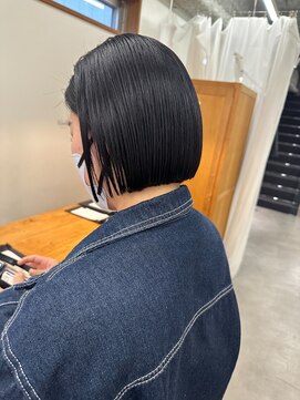ニール シトロン 名古屋 伏見 丸の内(NEELU citron) 【Neeluscuro_yuna】切りっぱなしボブ