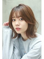 リノ 吉祥寺(Lino kichijoji) シースルーバング 無造作 ベビーウルフ レイヤーミディアム