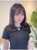 レイヤー×ラベンダーグレージュ