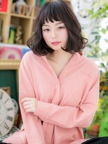 カバーヘア ブリス 川口(COVER HAIR bliss)&nbsp;黒髪グレージュカラー前下がりボブくせ毛風c5川口20代30代40代