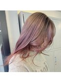 海外girl hair*greige pinkグラデーション