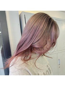 フラム 渋谷(flamme) 海外girl hair*greige pinkグラデーション