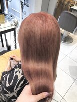 ネオリーブギンザ 銀座店(Neolive GINZA)&nbsp;ブリーチ必須　コーラルピンクベージュカラー