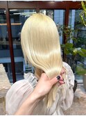 抜きっぱなしブロンドハイトーントリプルカラーケアブリーチ金髪