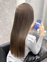 ファイブバイジエクト 堀江(FIVE by The Ect) ミルクティーベージュ ダブルカラー ブリーチ 髪質改善5