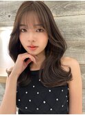 ブリーチなしオリーブカラーくびれヘア【肥田亜沙美】