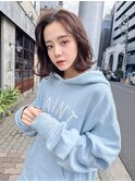 ANGELICA 大人かわいい  マロンベージュ　ボブヘア