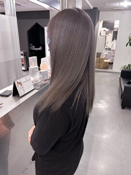 キング(K!ng) 縮毛矯正髪質改善ハイライトレイヤーカット枚方美容室エクステ