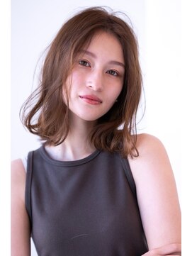 エースハバナ 渋谷(1 HAVANA) 外はねミディ/20代30代大人きれい/ベージュカラー