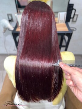 ジル アンク(Jill ankh) 《姫路 Jillankh》レッドカラー ダブルカラー 髪質改善