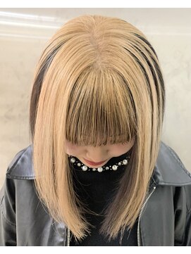 キジ(kiji) レイヤーボブレイヤーアンブレラカラーミルクティーベージュ