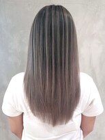 ロング美髪韓国ヘアおくれ毛_ba346621