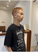 メンズハイトーンショート/抜きっぱなしブロンド
