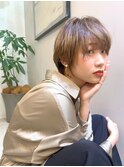 似合わせ横顔美人ショート◇フェザーショート・マロンベージュ