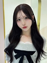 リルミー ミュエナ 大須 矢場町(Lilme myuena)&nbsp;小顔韓国風バング　× ダークチョコレート　＊Lilme＊