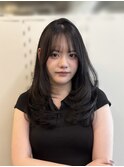 ワンカールで可愛いザクザクレイヤー×ブルーブラック◎佐藤