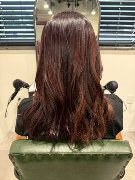 シャルムバイルーチェココ(CHARME by Lu'ce coco) くびれヘア赤みブラウンウェーブ