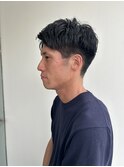 ショート×アップバング