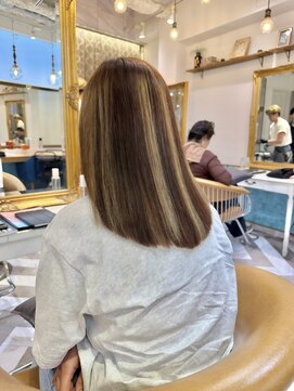 ロンドアベニール 北千住(Lond avenir) 暗めカラー/ボブ顔周り/前髪/レイヤー/髪質改善/縮毛矯正/北千住