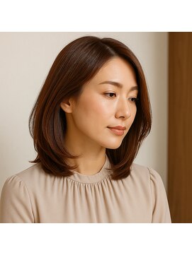 スープレックス ヘアーデザイン(SOUPREX HAIR DESIGN) 大人の艶レイヤーボブ 20代 30代 40代 50代 60代 髪質改善