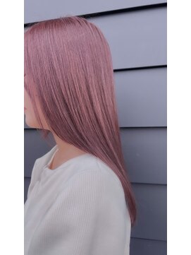ラルート 藤枝店(La route by Le reve) ピンクカラー［藤枝/藤枝駅/メンズ/髪質改善/縮毛矯正/眉毛]