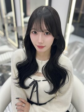 ☆ブルーブラック×韓国レイヤー☆くびれ巻き/髪質改善