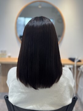 ノック(knock) "地毛風" 髪質改善ストレート×艶髪/髪質改善/縮毛矯正"