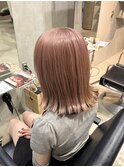 ピンクベージュ/船橋/バレイヤージュ/ハイライト/似合わせカット