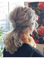 ニコヘアー(niko hair) ローポニアレンジスタイル▼LINEID@vey3047y