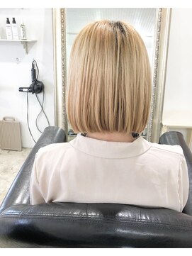 ヘアー アトリエ エゴン(hair atelier EGON) 金髪ワンレン