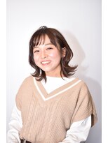 庵 ヘアー(hair)&nbsp;フレッシュな外ハネボブウルフ