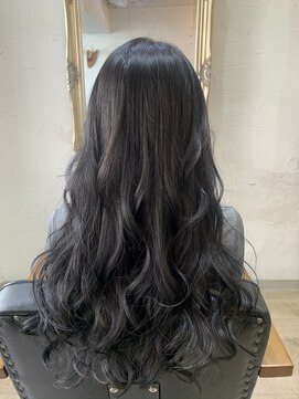 バトヘアー 渋谷本店(bat hair) ウルルン♪ダークネイビーグレーヘア