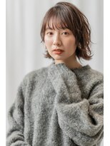 オースティン 門前仲町(AUSTIN)&nbsp;大人かわいい前髪セシルカットココアブラウンフリンジウェーブ