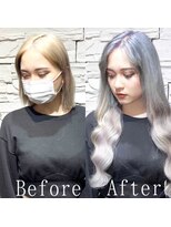 ARビューティー ギンザ(AR Beauty Ginza)&nbsp;ホワイトアッシュグレージュ#シールエクステ#ラフウェーブ#銀座