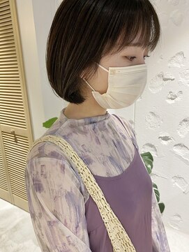 コフィー バイ メルト 吉祥寺(cofy by melt) 【三ツ井純】大人可愛い韓国風丸みボブ前下がりショートボブ20代