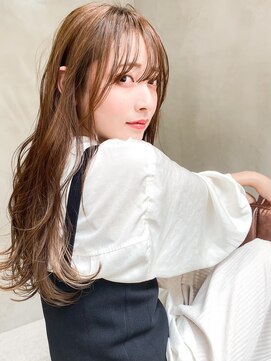 アルテ(ARTE) 【ARTE表参道/青山】顔まわりレイヤーセミロング×透明感カラー