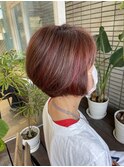 【hair salon W】オトナレッドハイライト