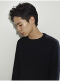 似合わせ小顔カット×アップバング　ショートメンズ