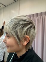 ノブヘアーデザイン 伊勢佐木町店(NOB hairdesign) シルバーカラーホワイトベージュブリーチ