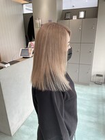 エイト 沖縄豊崎店(EIGHT toyosaki) 【EIGHT 豊崎】お客様スタイル_ミディアム×ホワイトベージュ