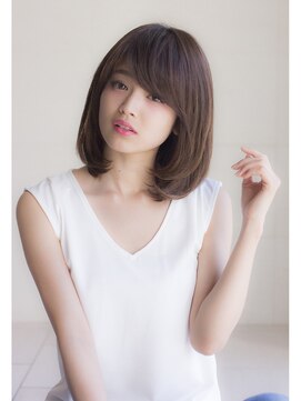 ラフ フロム ガーデン(Laf from GARDEN) 寺尾拓巳　大人かわいいラベンダーベージュひし形ミディアム