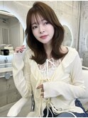 大人可愛いくびれミディ*レイヤーカット/艶カラー