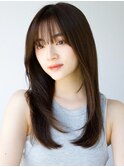 レイヤーカットレイヤーロング毛先ワンカール