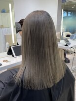 ケンジ 平塚 アネッタ(KENJE annetta) 艶髪ストレート　髪質改善カラー　髪質改善トリートメント