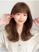 【福岡初出店☆AFLOAT 福岡】小顔前髪ありくびれレイヤーカット